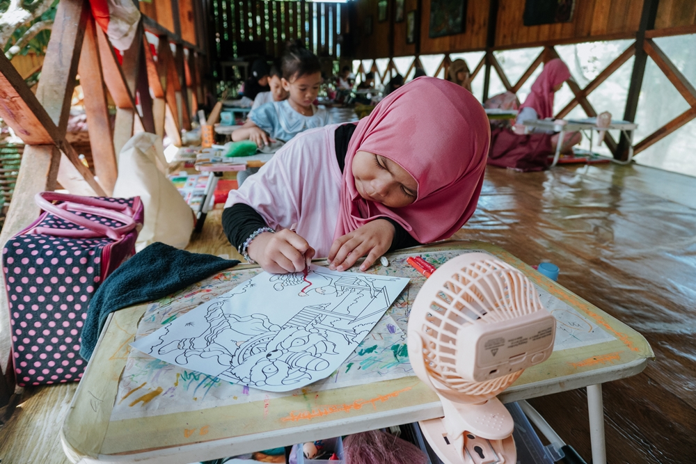 lomba mewarnai lcaf 2024 langkau etnika